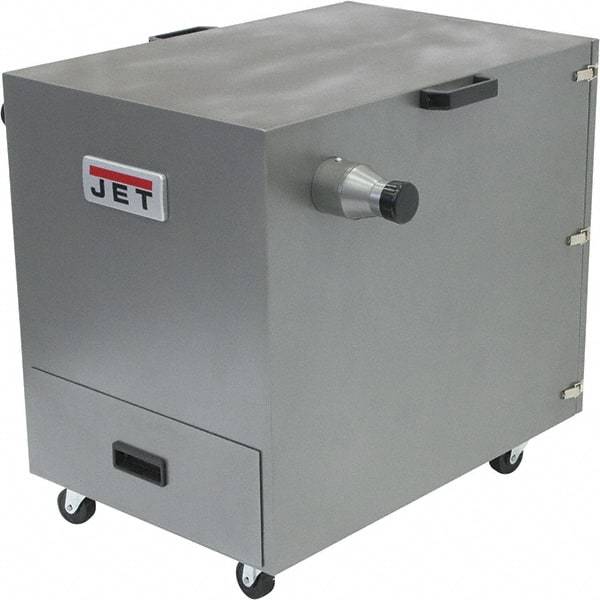 Jet - 115/230 Volt Cabinet Mount Dust Collector - 490 CFM Air Flow, 11.44" Static Pressure Water Level - USA Tool & Supply