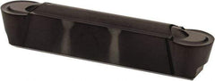 Kennametal - 0600R GMP Grade KCU10, 6mm Cutting Width Carbide Grooving Insert - 4.88mm Max Depth of Cut, Neutral, 3mm Corner Radius, AlTiN Finish - USA Tool & Supply