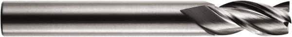 RobbJack - 10mm, 22mm LOC, 10mm Shank Diam, 72mm OAL, 3 Flute, Solid Carbide Square End Mill - Single End, Uncoated, Spiral Flute, 35° Helix, Centercutting, Right Hand Cut, Right Hand Flute, Series MA1 - USA Tool & Supply