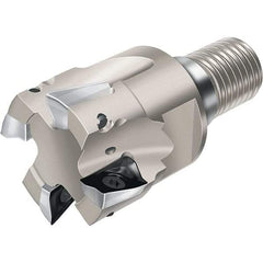 Walter - 2" Cut Diam, 0.461" Max Depth of Cut, Indexable Square Shoulder End Mill - Multiple Insert Styles, T45 Modular Connection, 90° Lead Angle, Through Coolant - USA Tool & Supply