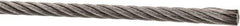 Value Collection - 1' Long, 1/8" Diam, Aircraft Cable - 1,780 Lb Breaking Strength, Material Grade 316, 7 x 19 Strand Core - USA Tool & Supply