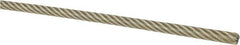 Loos & Co. - 1/8" x 3/32" Diam, Aircraft Cable - 1,000 Lb Breaking Strength, Material Grade Carbon Steel, 7 x 19 Strand Core, Nylon Coating - USA Tool & Supply