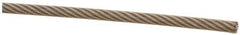 Loos & Co. - 1/8" x 3/32" Diam, Aircraft Cable - 920 Lb Breaking Strength, Material Grade 304 Stainless, 7 x 7 Strand Core, Nylon Coating - USA Tool & Supply