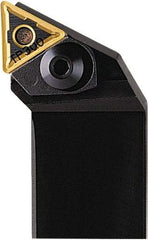 Seco - PTJN, Left Hand Cut, 93° Lead Angle, 25mm Shank Height x 25mm Shank Width, Negative Rake Indexable Turning Toolholder - 150mm OAL, TNM..2204.. Insert Compatibility, Series Pin & Wedge - USA Tool & Supply