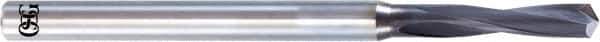 OSG - 2.6mm 120° Solid Carbide Jobber Drill - WD1 Finish, Right Hand Cut, Spiral Flute, Straight Shank, 44mm OAL, Standard Point - USA Tool & Supply