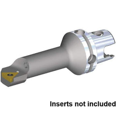 Kennametal - Right Hand Cut, 13mm Min Bore Diam, Size KM40TS Steel Modular Boring Cutting Unit Head - 35.16mm Max Bore Depth, Through Coolant, Compatible with TP.. 2151, TP.. 110204 - USA Tool & Supply
