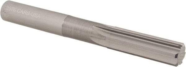 OSG - 10.1mm Solid Carbide Chucking Reamer - Straight Flute, 9.53mm Straight Shank, 32mm Flute Length, 89mm OAL - USA Tool & Supply
