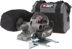 Porter-Cable - 120 Volt, 6 Amp, 16,500 RPM, Handheld Planer Kit - 5/64 Inch Depth of Cut, 3-1/4 Inch Wide, 0.47 Inch Depth Capacity - USA Tool & Supply