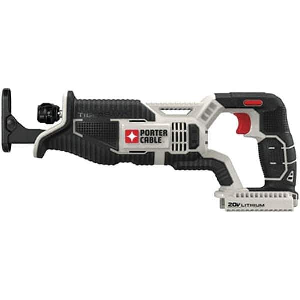 Porter-Cable - 20V, 0 to 3,000 SPM, Cordless Reciprocating Saw - 1" Stroke Length, 14-1/2" Saw Length, Lithium-Ion Batteries Not Included - USA Tool & Supply