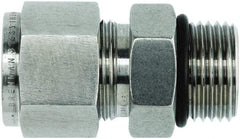 Brennan - 3/4" OD, Stainless Steel O-Seal Male Connector - Male ORB Ends - USA Tool & Supply