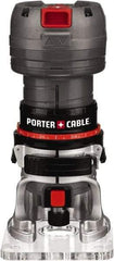 Porter-Cable - 31,000 RPM, 0.5 HP, 5.6 Amp, Laminate Trimmer Electric Router - 120 Volts, 1/4 Inch Collet - USA Tool & Supply