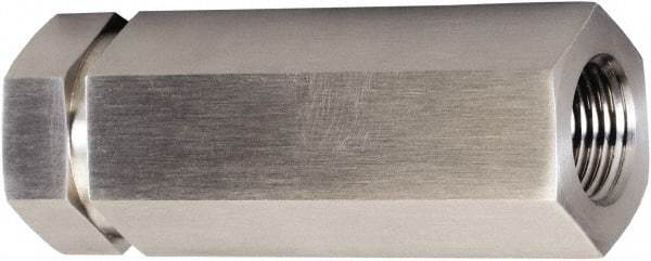 Brennan - 1" Stainless Steel Check Valve - Check Valve, FNPT, 6,000 WOG - USA Tool & Supply