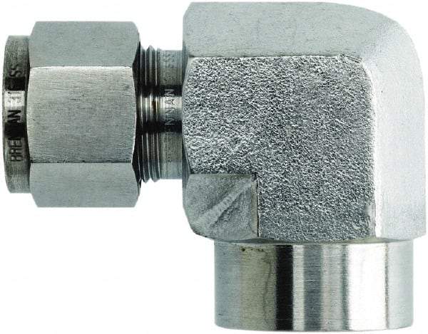 Brennan - 1" OD, Stainless Steel Female Elbow - Comp x FNPT Ends - USA Tool & Supply