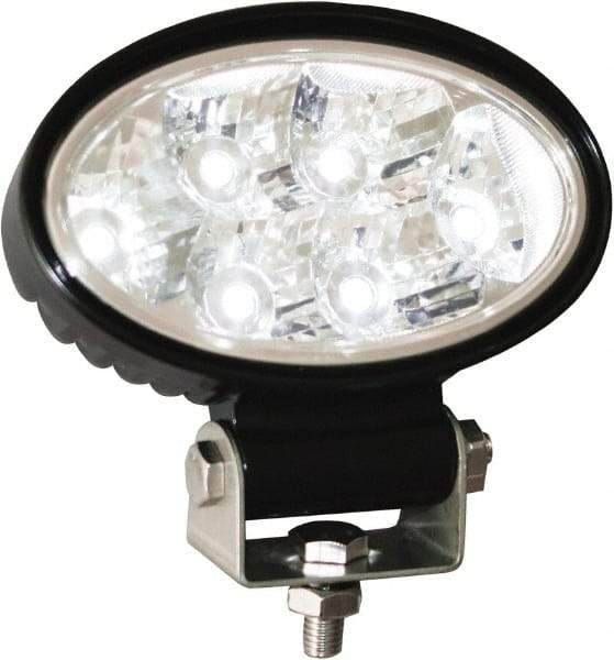 Buyers Products - 12 to 24 Volt, Clear Flood Beam Light - 1.5 Amps, 1,350 Lumens, 6 LED Lamp - USA Tool & Supply