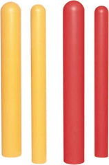 UltraTech - 7" Wide x 52" High, 7" Bollard Cover - Yellow, Polyethylene, Smooth Surface - USA Tool & Supply