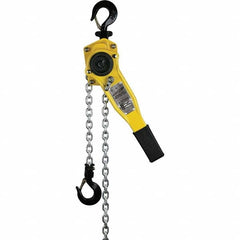 OZ Lifting Products - 1,500 Lb Capacity, 5' Lift Height, Chain Lever Hoist with Overload Protection - USA Tool & Supply