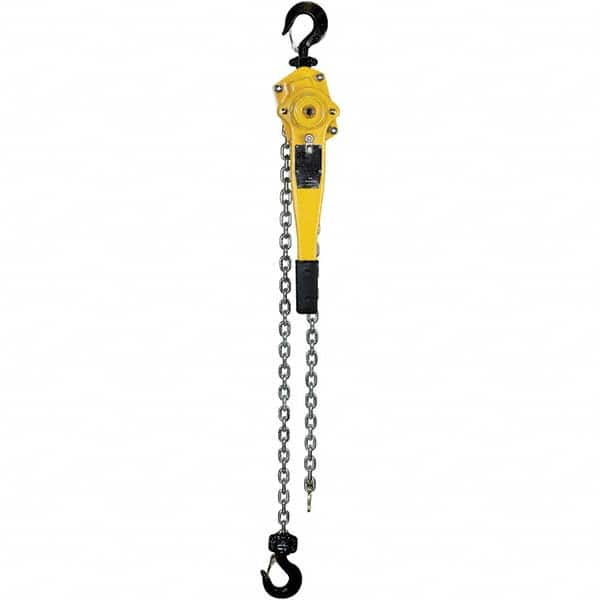 OZ Lifting Products - 3,000 Lb Capacity, 10' Lift Height, Chain Lever Hoist with Overload Protection - USA Tool & Supply