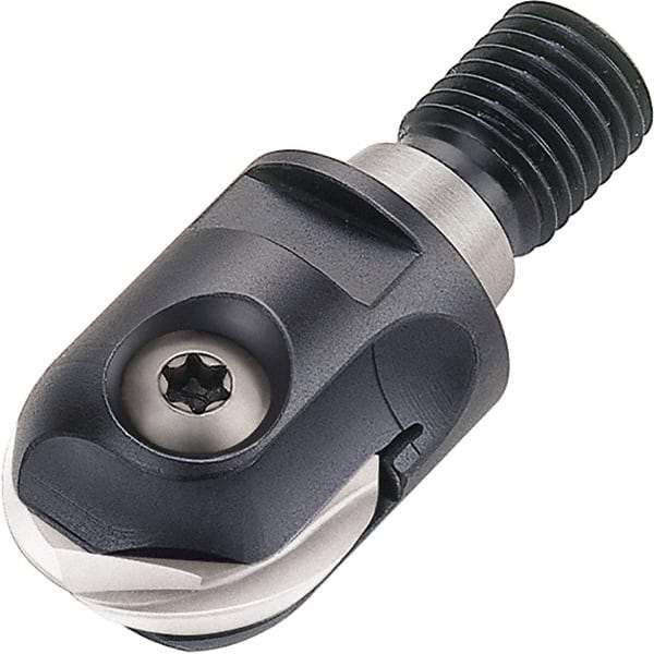 Walter - 8mm Cut Diam, 4mm Max Depth of Cut, 9.7mm Shank Diam, 34mm OAL, Indexable Ball Nose End Mill - 40,000 Max RPM - USA Tool & Supply