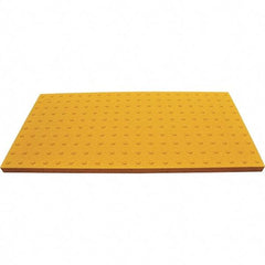 UltraTech - 5 Ft. Long x 2 Ft. Wide, Urethane Surface, Molded Bubble Entrance Matting - Outdoor, Heavy Traffic, Urethane, Yellow - USA Tool & Supply