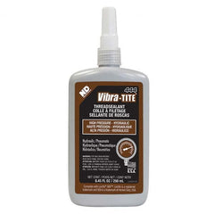 Vibra-Tite - 250 mL Bottle, Brown, Hydraulic - High Pressure Thread Sealant - USA Tool & Supply