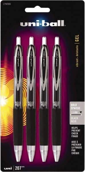Prismacolor - 1mm Retractable Pen - Black - USA Tool & Supply
