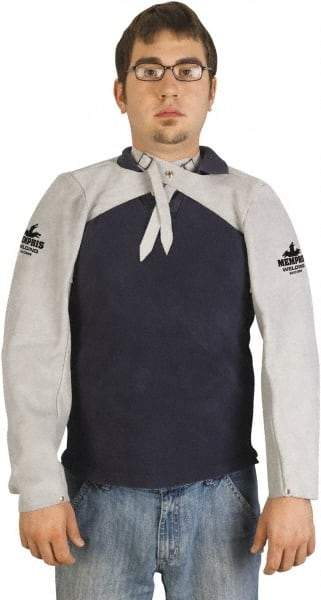 MCR Safety - Size Universal, Leather Sleeve - 23" Long Sleeve, Snaps at Wrist - USA Tool & Supply