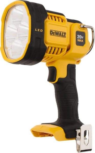 DeWALT - 20 Volts, 1000 Lumens, Cordless Work Light - White/Red, Up to 135 hr Run Time - USA Tool & Supply