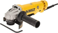 DeWALT - 4-1/2" Wheel Diam, 11,000 RPM, Corded Angle & Disc Grinder - 5/8-11 Spindle, 120 Volts, 11 Amps - USA Tool & Supply