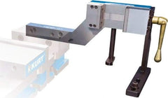 Kurt - 3-1/2" Jaw Width, 3-3/4" Jaw Opening Capacity, Horizontal Stationary Machine Vise - Manual Operation, 4,000 Lb Capacity, 1 Station, 20.86" Long x 271.51mm High x 1-1/4" Deep, 1.235" Jaw Height, 4,000 Lb Max Clamp Force, Ductile Iron - USA Tool & Supply