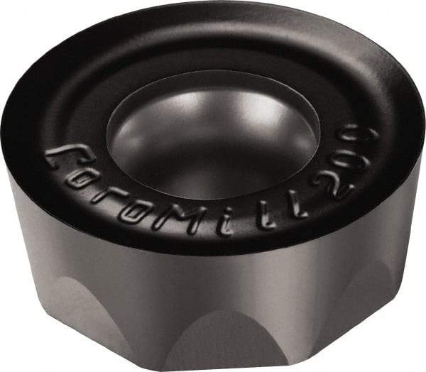 Sandvik Coromant - RCHT1204M0 PL Grade 1010 Carbide Milling Insert - TiAlN2 Finish, 3/16" Thick, 12mm Inscribed Circle, 6mm Corner Radius - USA Tool & Supply