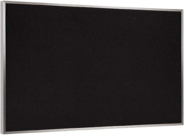 Ghent - 36" Wide x 24" High Open Cork Bulletin Board - Rubber, Black - USA Tool & Supply