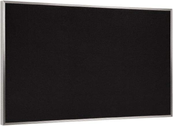 Ghent - 46-1/2" Wide x 36" High Open Cork Bulletin Board - Rubber, Black - USA Tool & Supply