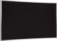 Ghent - 46-1/2" Wide x 36" High Open Cork Bulletin Board - Rubber, Black - USA Tool & Supply