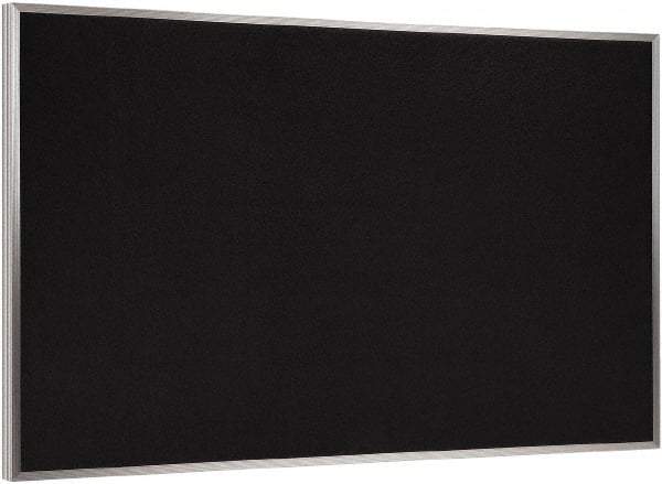 Ghent - 72-1/2" Wide x 48-1/2" High Open Cork Bulletin Board - Rubber, Black - USA Tool & Supply