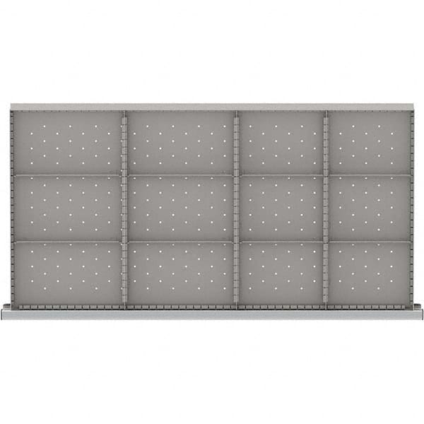 LISTA - 12-Compartment Drawer Divider Layout for 3.15" High Drawers - USA Tool & Supply