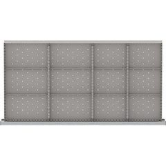 LISTA - 12-Compartment Drawer Divider Layout for 3.15" High Drawers - USA Tool & Supply