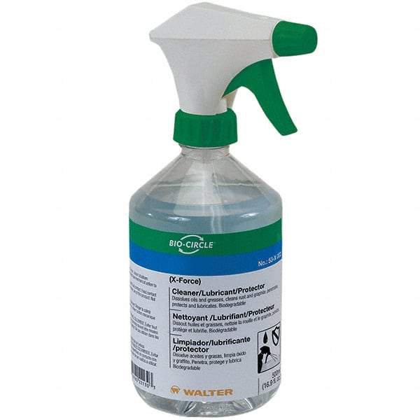 WALTER Surface Technologies - 16.9 oz Plastic Bottle & Trigger Sprayer - Clear - USA Tool & Supply