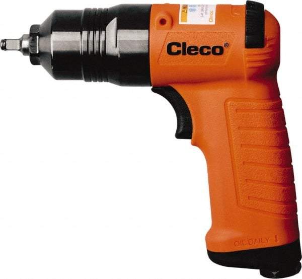 Cleco - 1/4" Drive, 13,000 RPM, 50 Ft/Lb Torque Impact Wrench - Pistol Grip Handle, 1,200 IPM, 39.8 CFM, 90 psi, 1/4" NPT Inlet - USA Tool & Supply