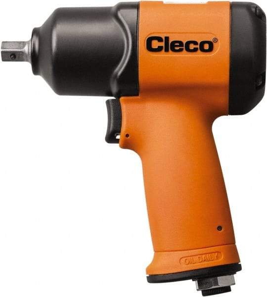 Cleco - 3/4" Drive, 8,000 RPM, 420 Ft/Lb Torque Impact Wrench - Pistol Grip Handle, 1,600 IPM, 31.9 CFM, 90 psi, 1/4" NPT Inlet - USA Tool & Supply