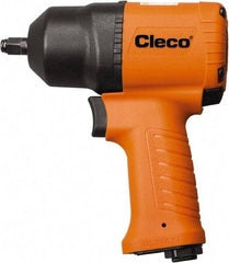 Cleco - 1/2" Drive, 9,000 RPM, 850 Ft/Lb Torque Impact Wrench - Pistol Grip Handle, 1,200 IPM, 37.5 CFM, 90 psi, 1/4" NPT Inlet - USA Tool & Supply