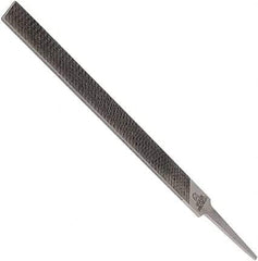 Anglo American - 10" Long, Second Cut, Mill American-Pattern File - Single Cut, 0.16" Overall Thickness, Tang - USA Tool & Supply