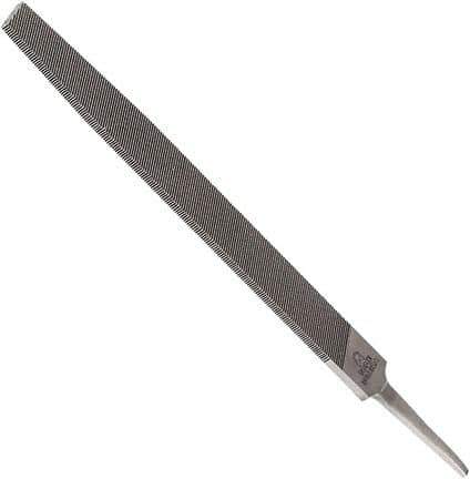 Anglo American - 14" Long, Smooth Cut, Flat American-Pattern File - Double Cut, 0.3" Overall Thickness, Tang - USA Tool & Supply