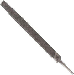 Anglo American - 14" Long, Second Cut, Triangle American-Pattern File - Double Cut, 1.02" Overall Thickness, Tang - USA Tool & Supply