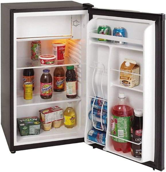 Avanti - 3.3 Cubic Ft. Black Office Refrigerator - 18 Inch Wide x 17-1/2 Inch Deep x 33 Inch High - USA Tool & Supply