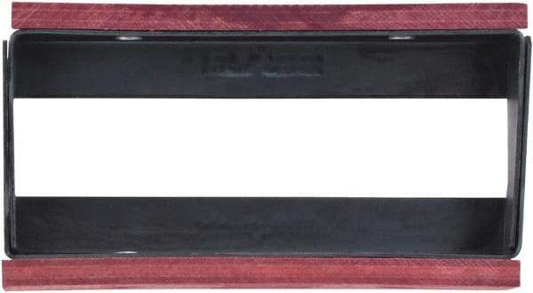 Irwin - 3" Wide x 3.8" High x 1.1" Thick, Flat/No Step Vise Jaw - Fixed Jaw, Compatible with Record Bench Vises - USA Tool & Supply