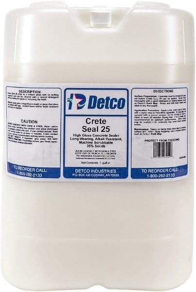 Detco - 5 Gal Container Glossy Clear Sealer - 400 Sq Ft/Gal Coverage, <100 g/L g/L VOC Content - USA Tool & Supply