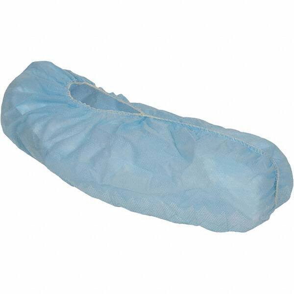 KleenGuard - Size Universal, Spunbond, Non-Skid Shoe Cover - Blue, Non-Chemical Resistant - USA Tool & Supply