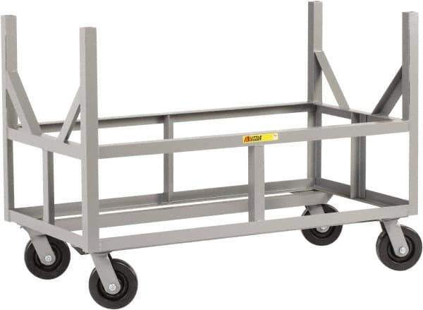 Little Giant - 3,000 Lb Capacity Steel Bar Cradle Truck - Steel Deck, 24" OAW, 0" Platform Length, Phenolic Casters - USA Tool & Supply