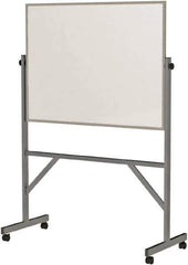 Ghent - 72" High x 53" Wide Reversible Dry Erase Board - Acrylate, 20" Deep, Includes Eraser & 4 Markers - USA Tool & Supply