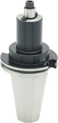 Parlec - CAT50 Taper Shank 3/4" Pilot Diam Shell Mill Holder - 1-1/2" Flange to Nose End Projection, 1-3/4" Nose Diam, Through-Spindle & DIN Flange Coolant - Exact Industrial Supply